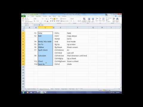 Excel with Erik — Keyboard Shortcuts tutorial thumbnail